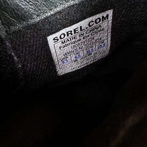 Sorel Margo Wine Red Heeled Chelsea Ankle Boot Leather Waterproof Size 8.5 - Picture 6 of 8